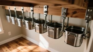 Clever overhead storage hack bolts containers to your cabinets.jpg