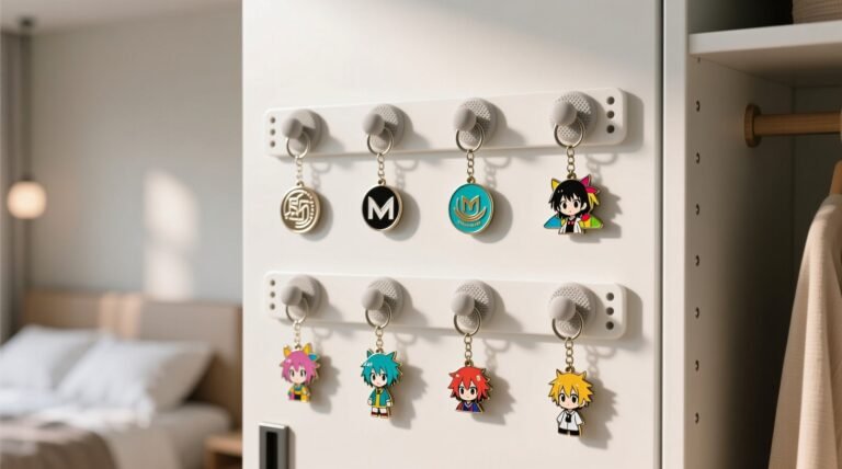 Closet door anime keychain storage.jpg