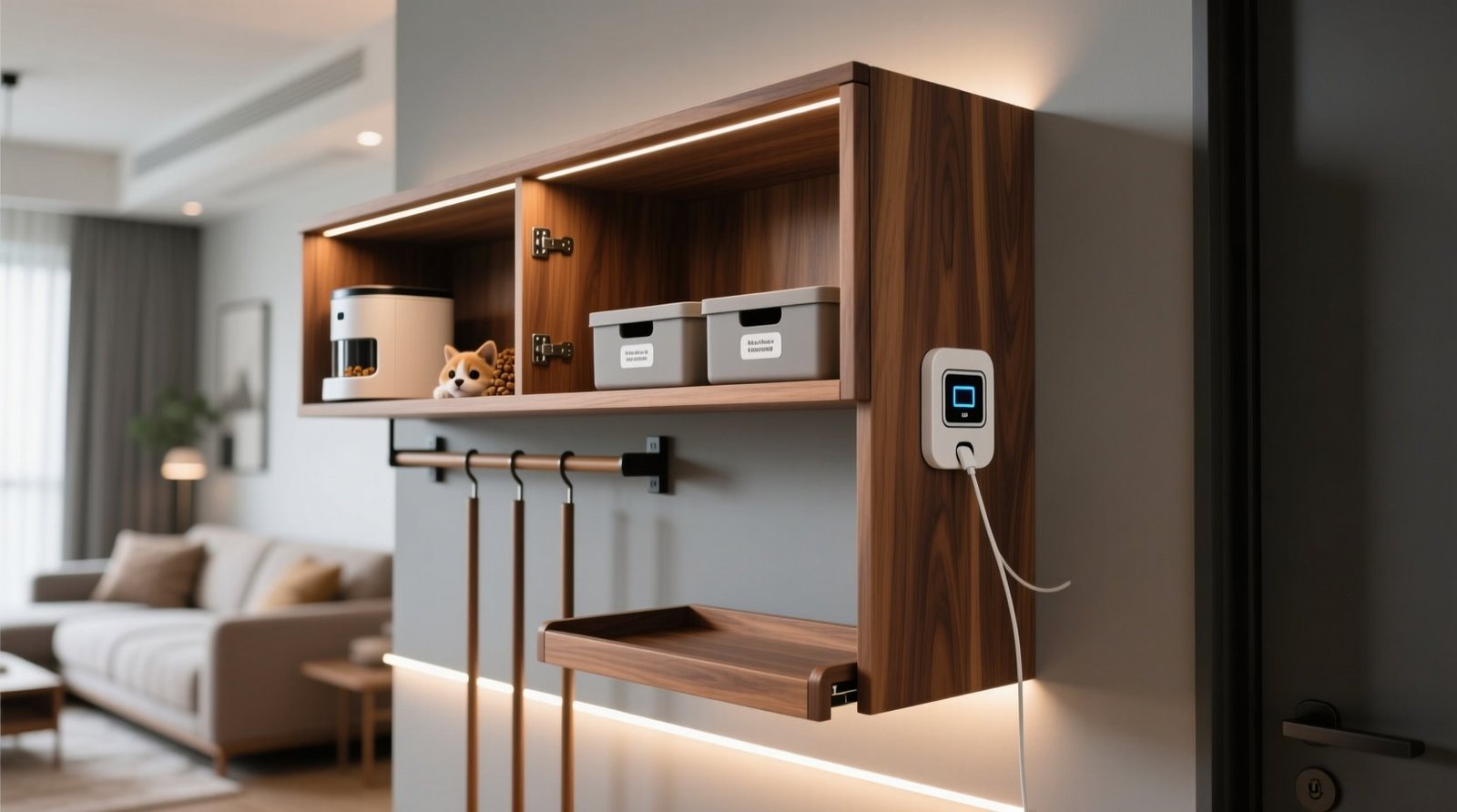 Closet island with pet treat storage charging.jpg