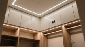 Closet led strip lights vs puck lights which eliminates shadows.jpg