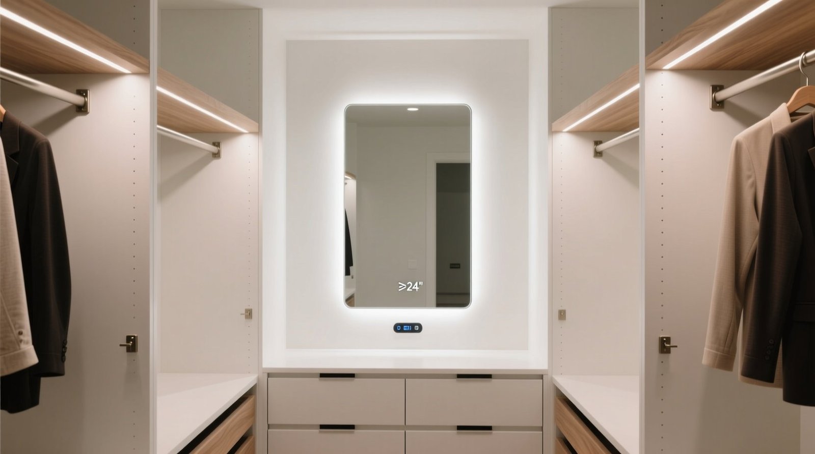 Closet mirror led lighting worth the cost.jpg