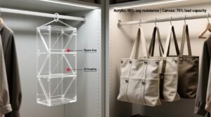 Closet organization tips acrylic vs canvas hanging bags.jpg