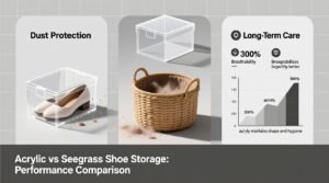 Closet organization tips acrylic vs seagrass for dust control.jpg