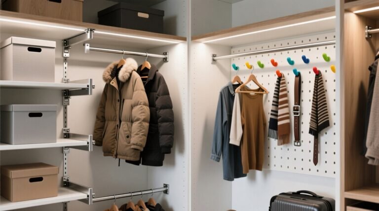 Closet organization tips adjustable brackets vs pegboard.jpg