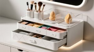 Closet organization tips beauty brushes sponges.jpg