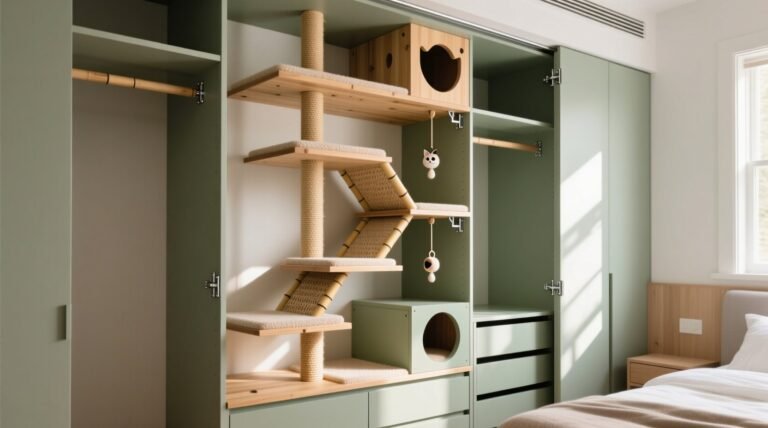 Closet organization tips cat tree integration.jpg