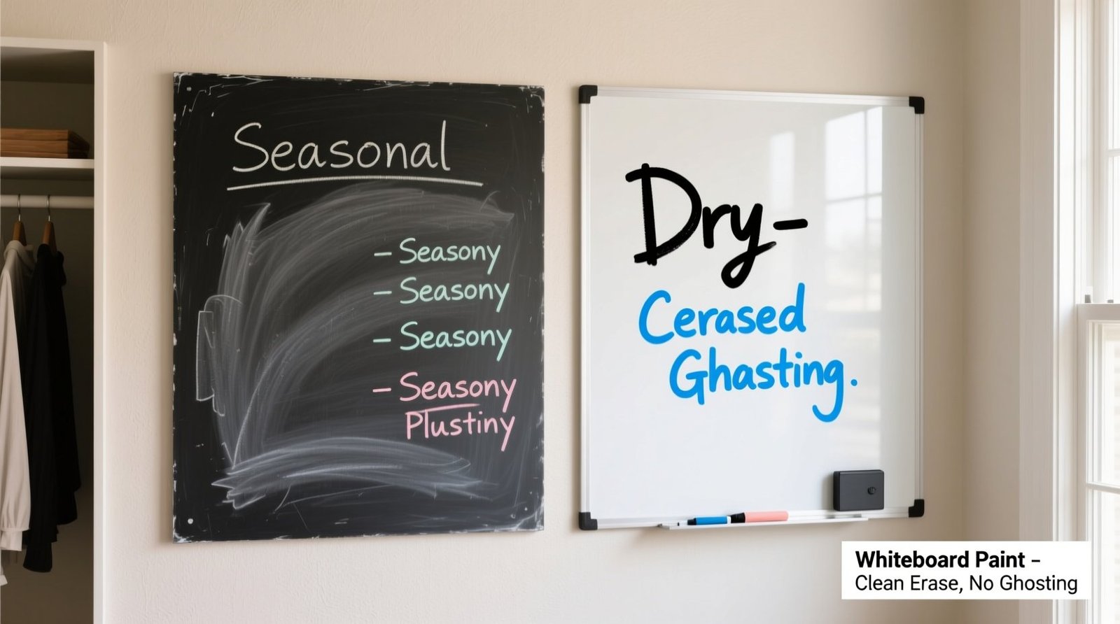 Closet organization tips chalkboard vs whiteboard paint.jpg