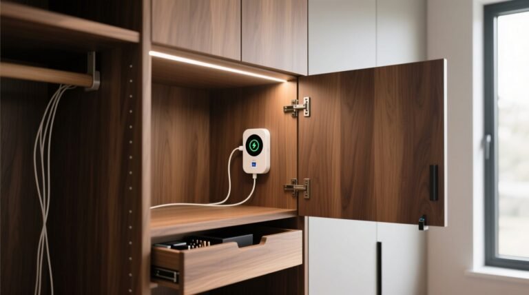 Closet organization tips discreet charging stations.jpg