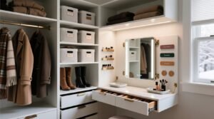 Closet organization tips dual purpose makeup vanity.jpg