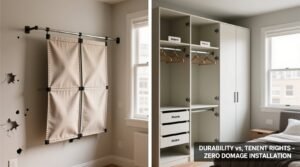 Closet organization tips fabric vs melamine for rentals.jpg