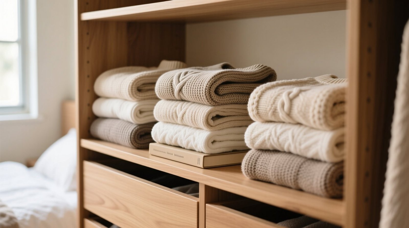 Closet organization tips fold knits without stretching.jpg