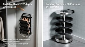Closet organization tips foldable vs rotating shoe racks.jpg