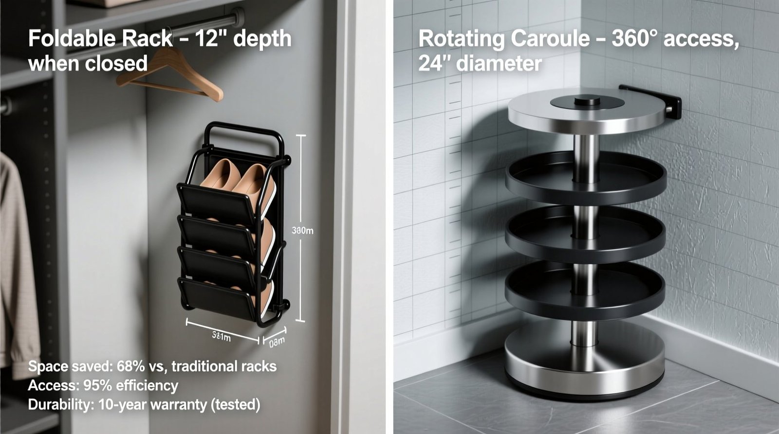 Closet organization tips foldable vs rotating shoe racks.jpg