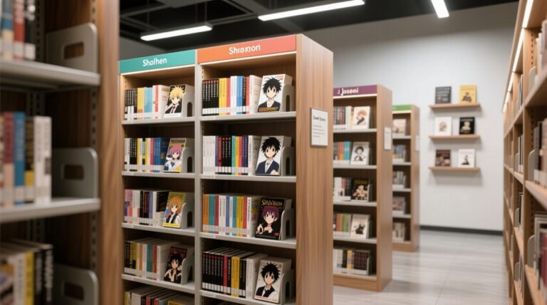 Closet organization tips for anime art books manga.jpg