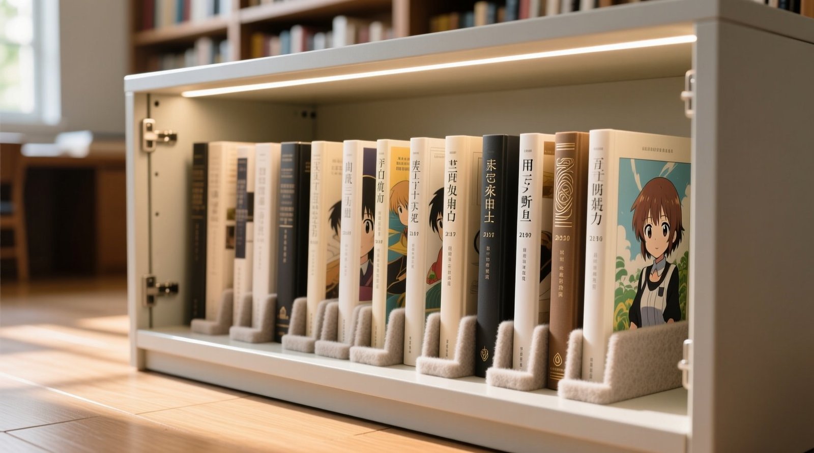 Closet organization tips for anime art books.jpg