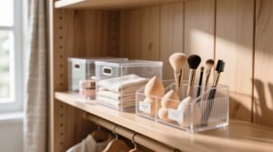 Closet organization tips for beauty brushes sponges.jpg