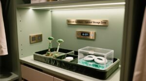 Closet organization tips for beauty fridge essentials.jpg