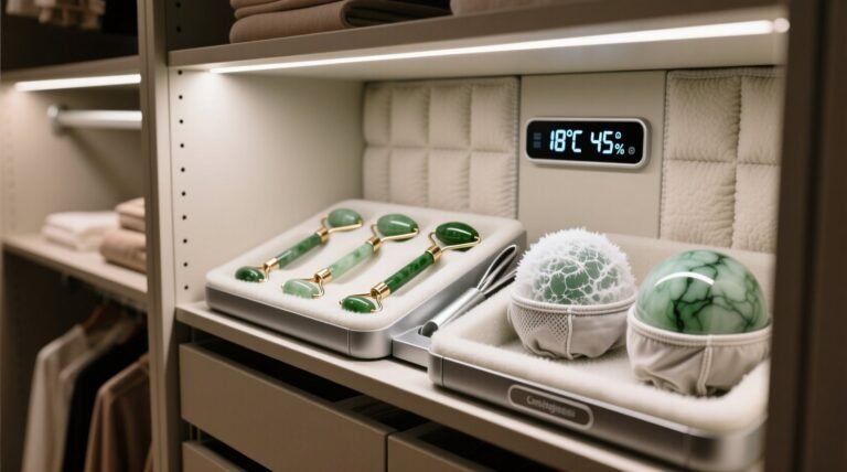 Closet organization tips for beauty fridge items.jpg