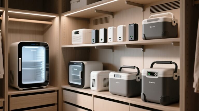 Closet organization tips for beauty fridges coolers.jpg