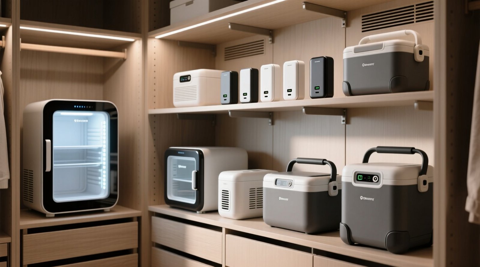 Closet organization tips for beauty fridges coolers.jpg