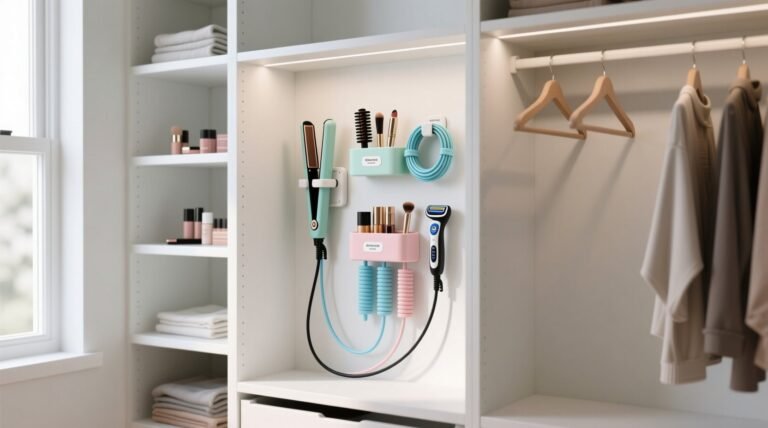 Closet organization tips for beauty tool docks.jpg