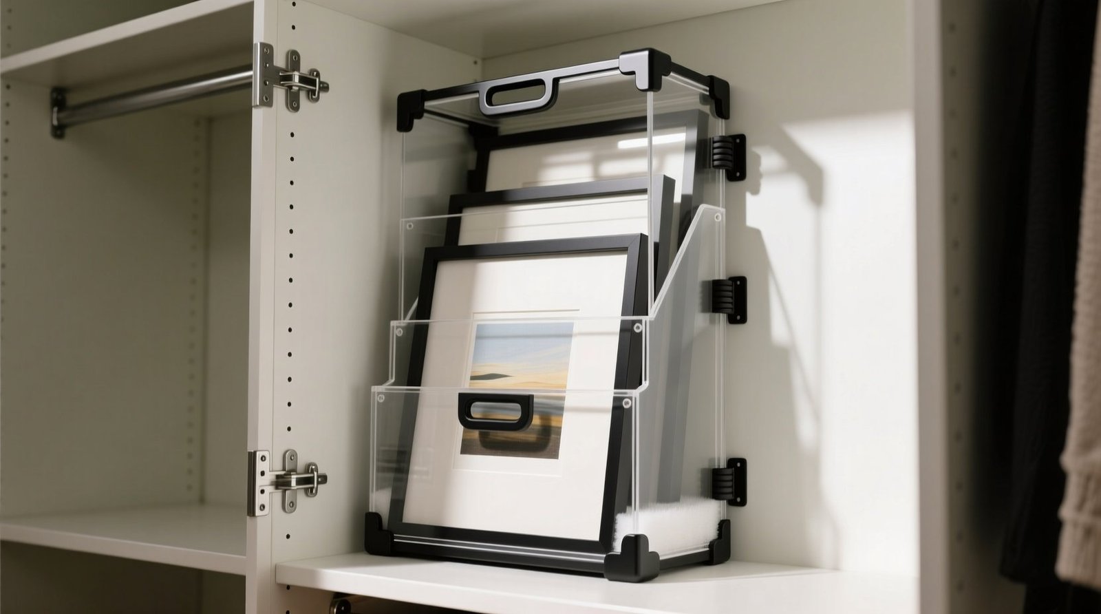 Closet organization tips for framed art prints.jpg