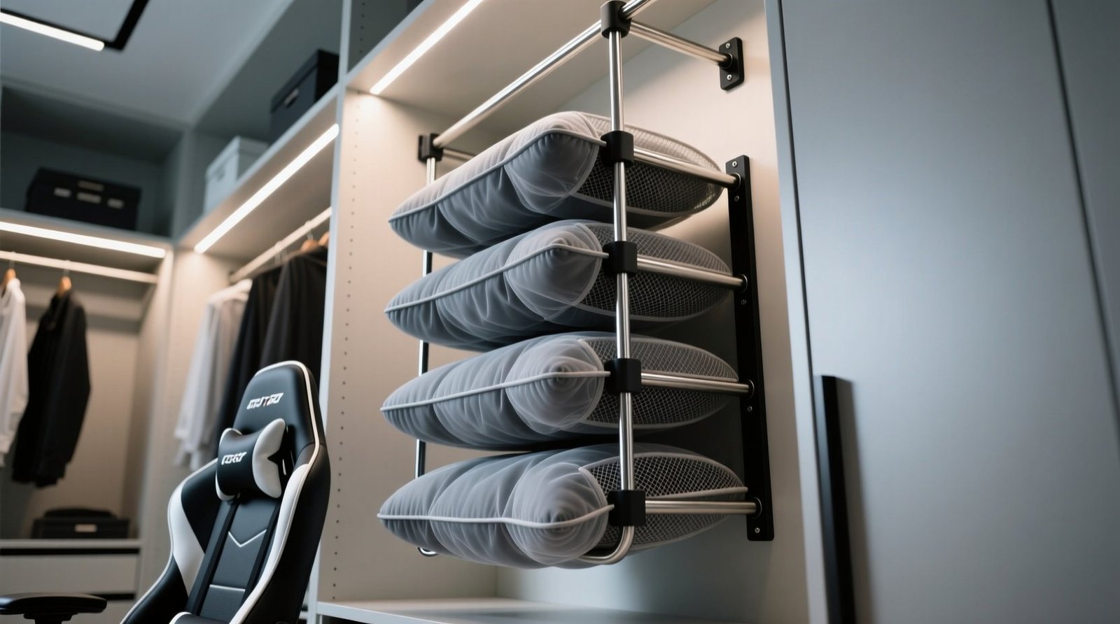 Closet organization tips for gaming chair cushions.jpg