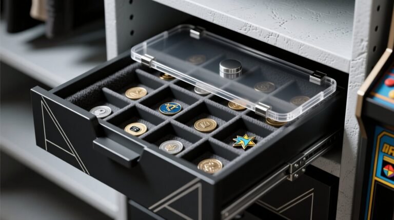 Closet organization tips for gaming coins pins.jpg