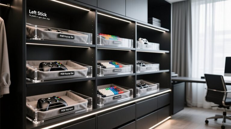 Closet organization tips for gaming skins keycaps.jpg