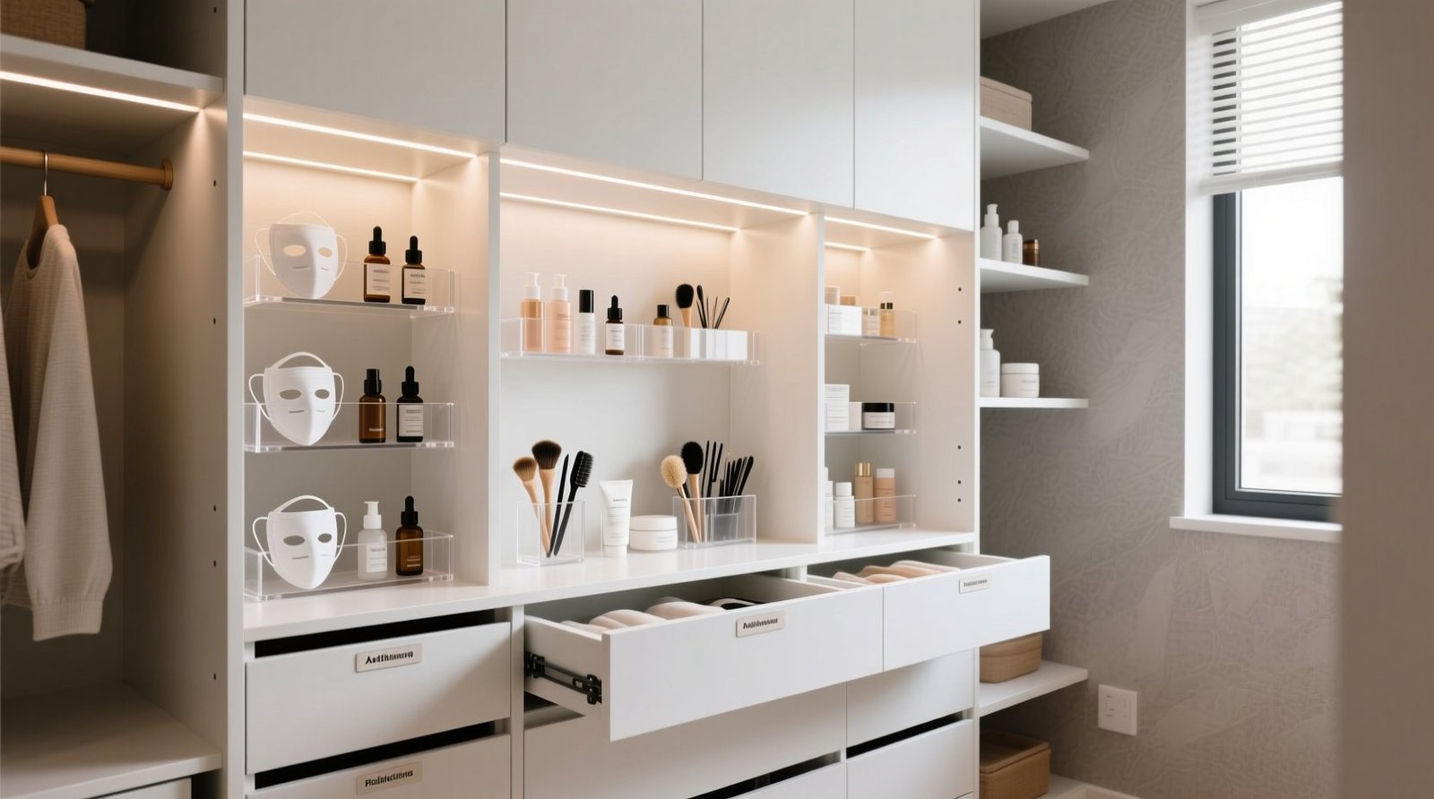 Closet organization tips for masks skincare tools.jpg