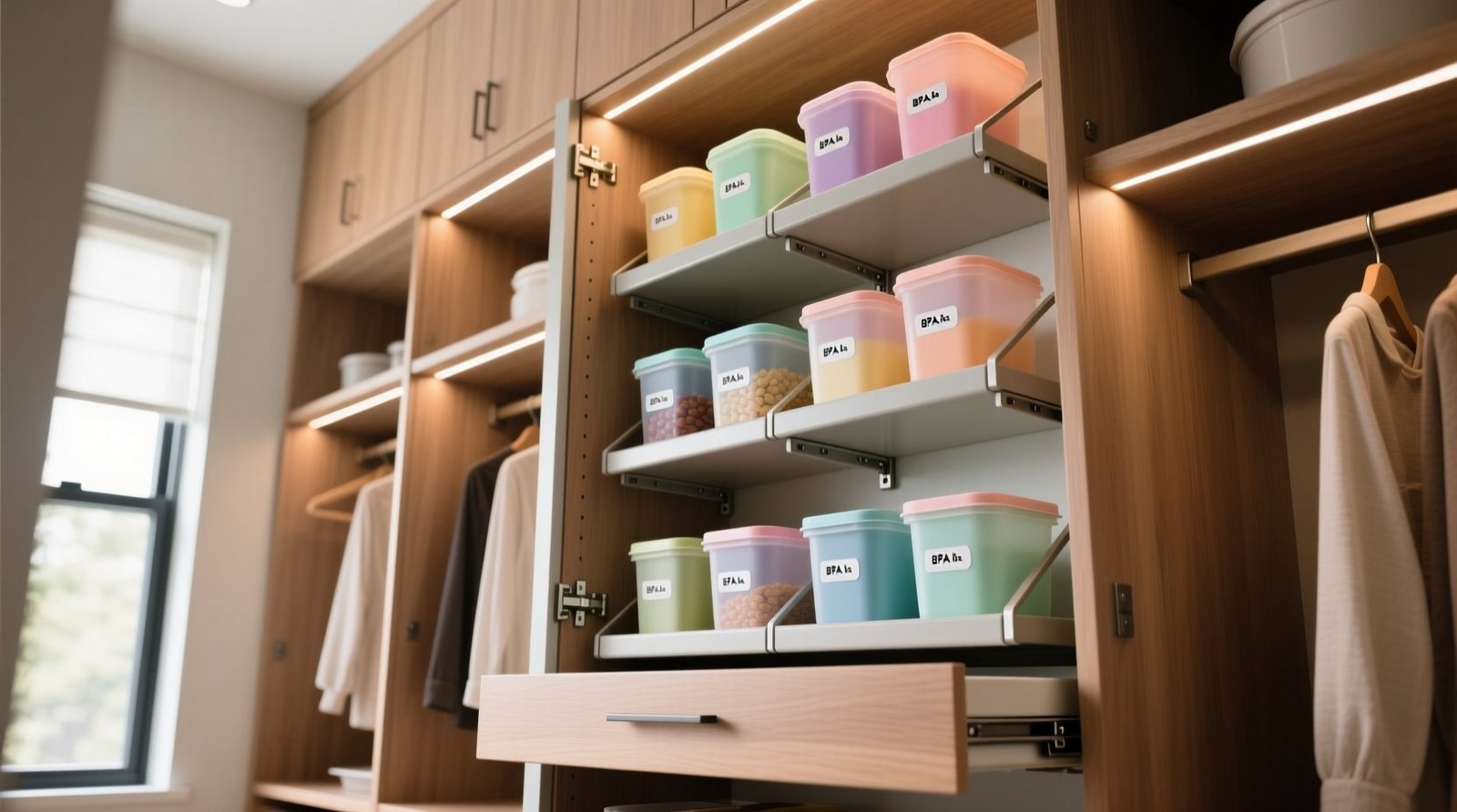 Closet organization tips for meal prep containers.jpg