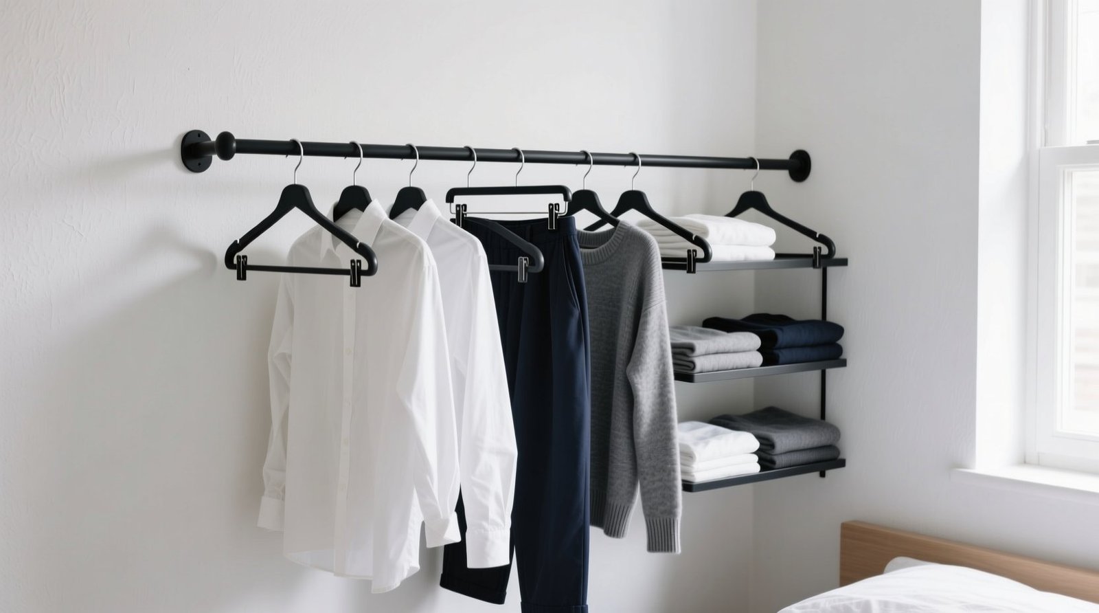 Closet organization tips for one rod zero shelves.jpg
