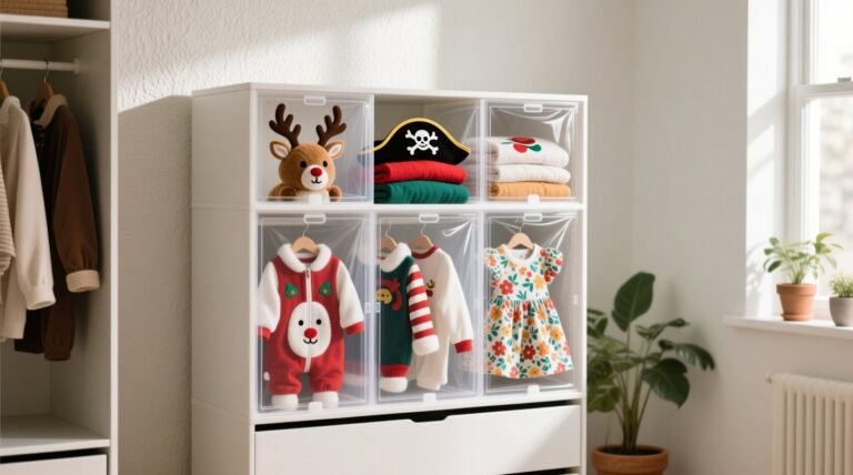 Closet organization tips for pet costumes holiday outfits.jpg