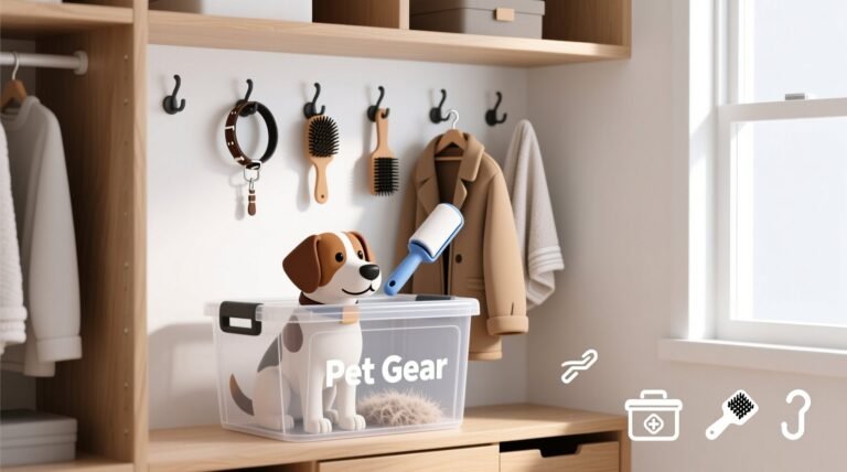 Closet organization tips for pet gear.jpg