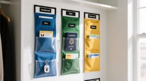 Closet organization tips for pet tags travel docs.jpg