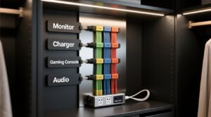 Closet organization tips for smart home chargers.jpg