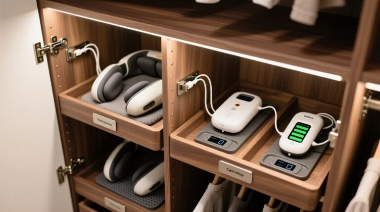 Closet organization tips for tens heated massagers.jpg