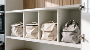 Closet organization tips for totes lunch bags.jpg