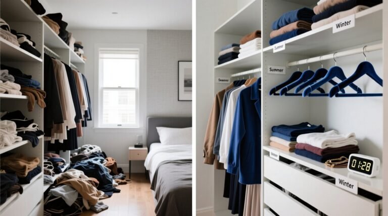 Closet organization tips for two people.jpg
