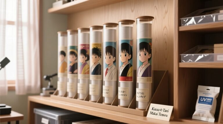 Closet organization tips for vintage anime posters.jpg