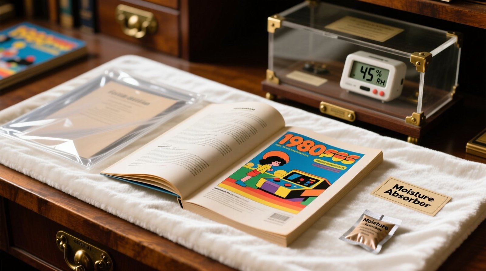 Closet organization tips for vintage game manuals.jpg