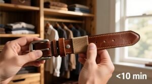 Closet organization tips for wide western belts.jpg