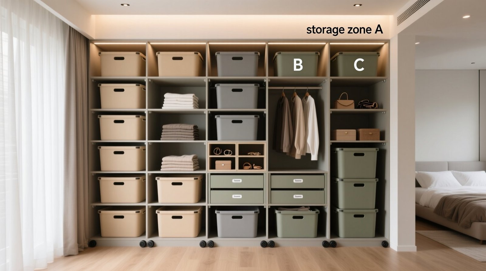 Closet organization tips for zero wall space.jpg