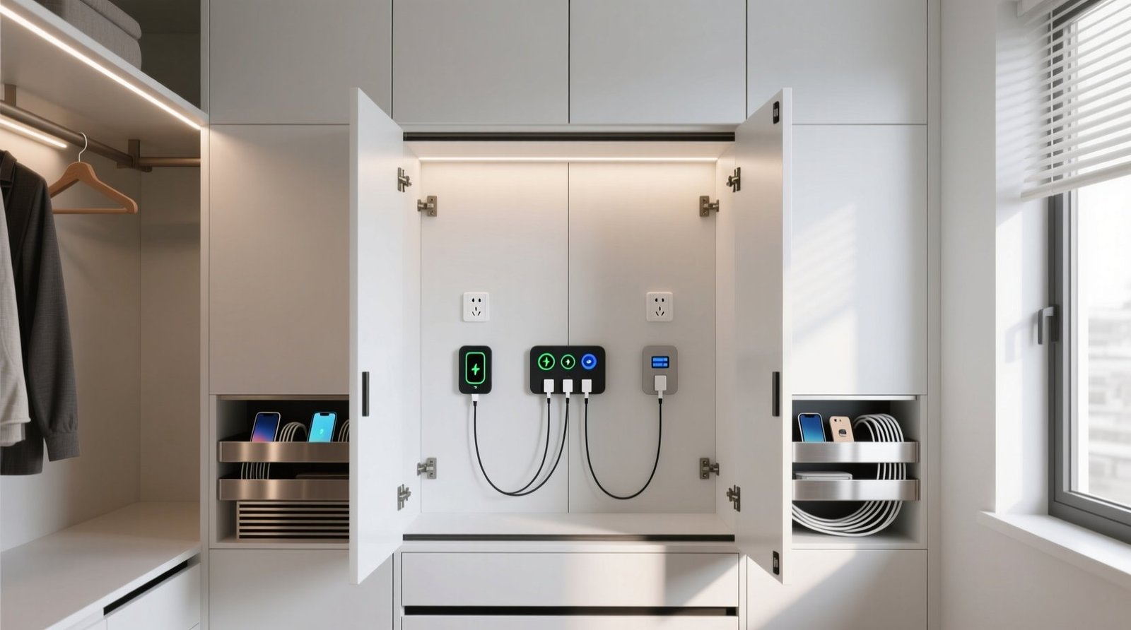 Closet organization tips hidden cord management.jpg