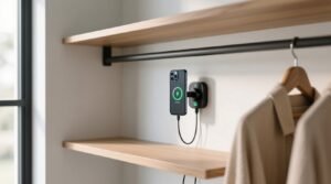 Closet organization tips hidden magnetic charging docks.jpg