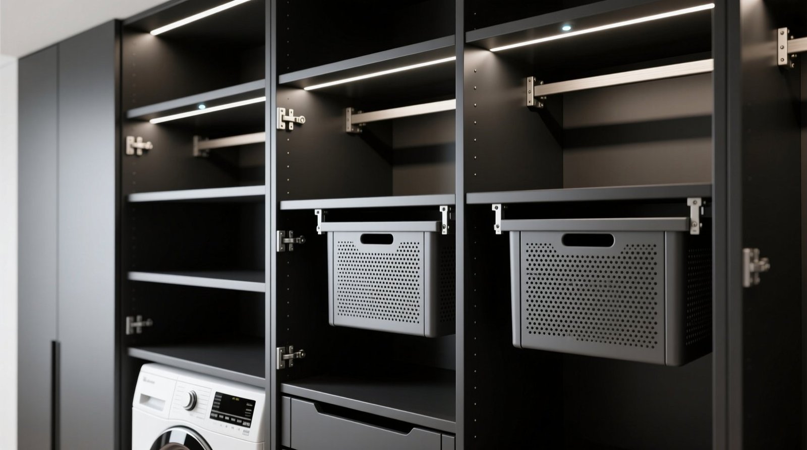 Closet organization tips hide baskets without blocking rods.jpg