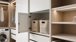 Closet organization tips hide baskets without blocking ventilation.jpg