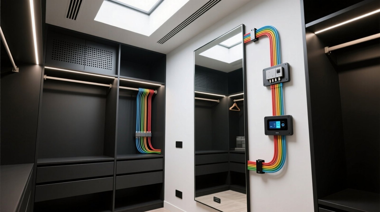 Closet organization tips hide cables from smart mirrors.jpg