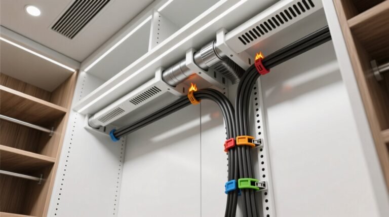 Closet organization tips hide cords safely.jpg