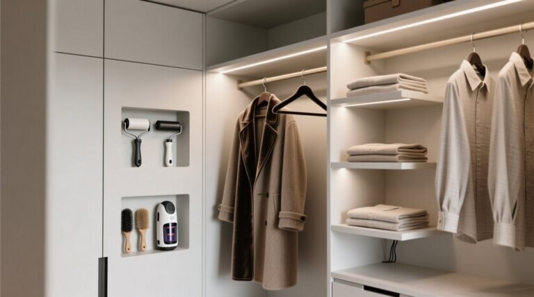 Closet organization tips hide pet hair tools stylishly.jpg